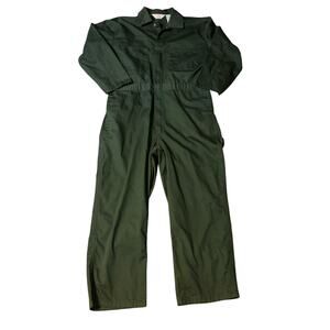 Vintage Walls Master Made Green Coveralls Mechanic Jumpsuit Men's Large Short